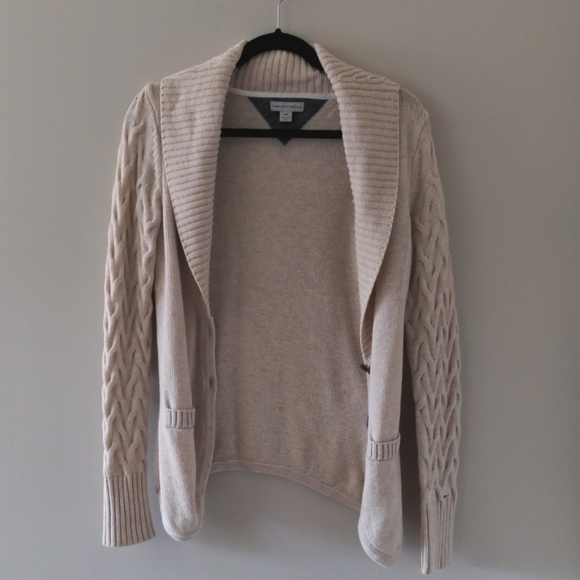 Tommy Hilfiger knit wool cardigan S/M cream - Picture 8 of 8